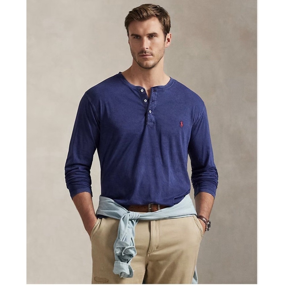 Polo Denim & Supply Classic‎ Fit Slub Jersey Henley Shirt Men's size 3XLT
